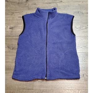 Blue Vintage 90s TOSH Canada Fleece Jacket Vest Adult Small S